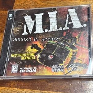 M.I.A. Missing In Action PC CD-ROM Instruction Manual Case